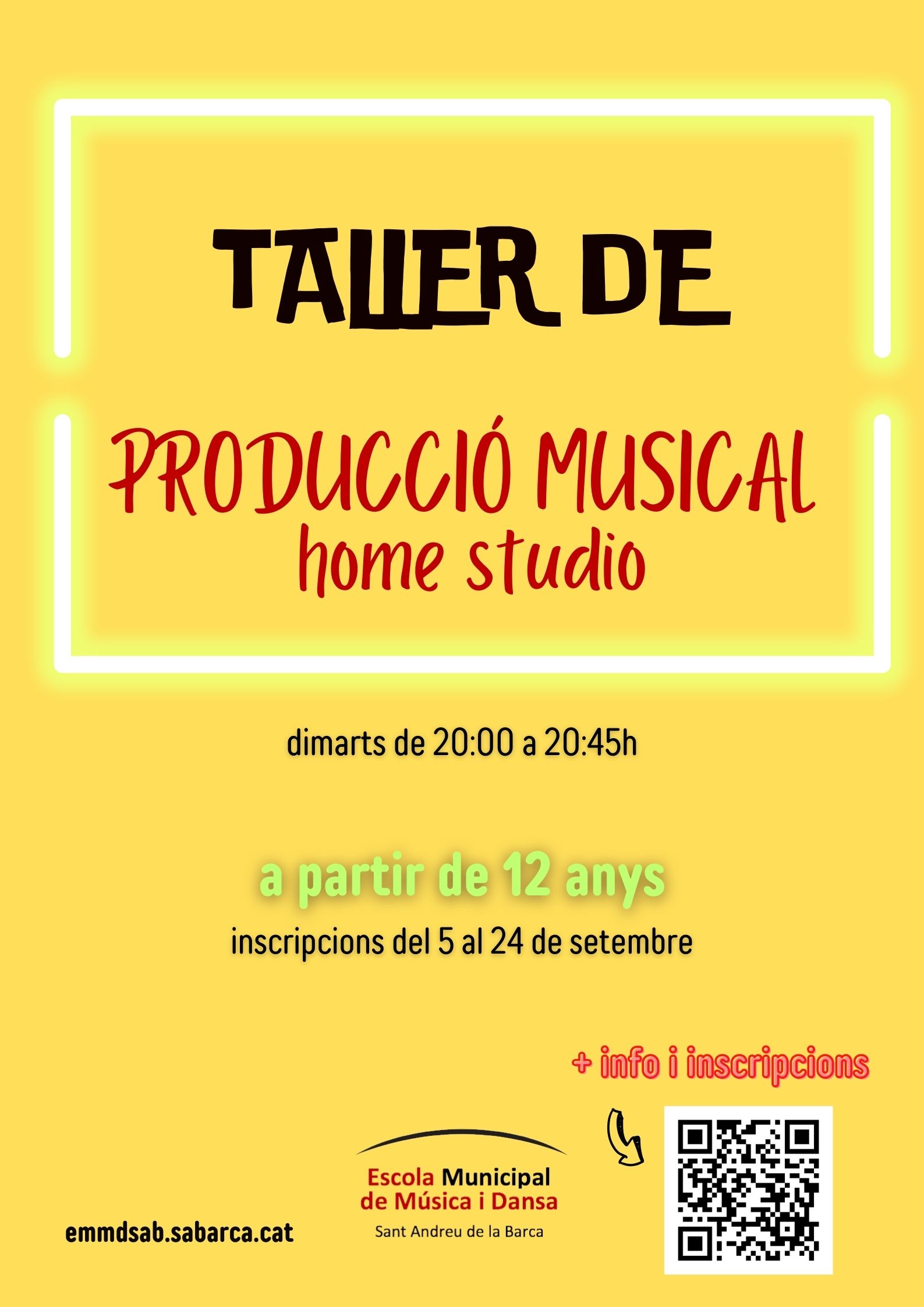 TALLER DE PRODUCCIÓ MUSICAL - HOME STUDIO